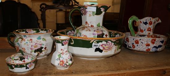 2 Masons wash bowls & jugs